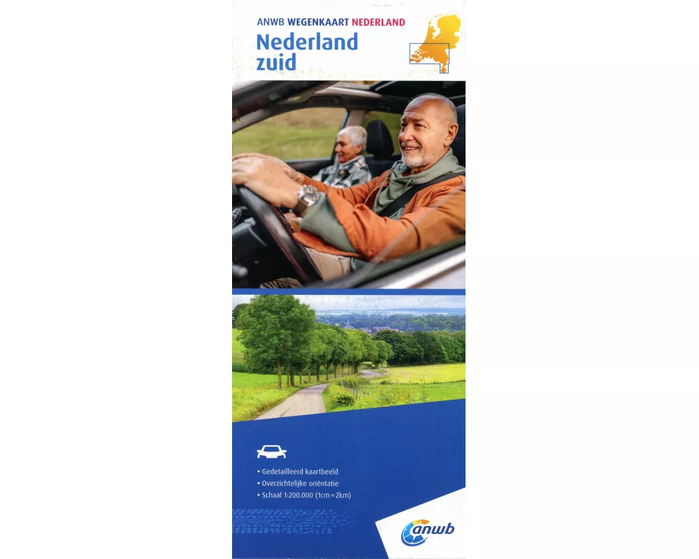 Wegenkaart Nederland zuid
