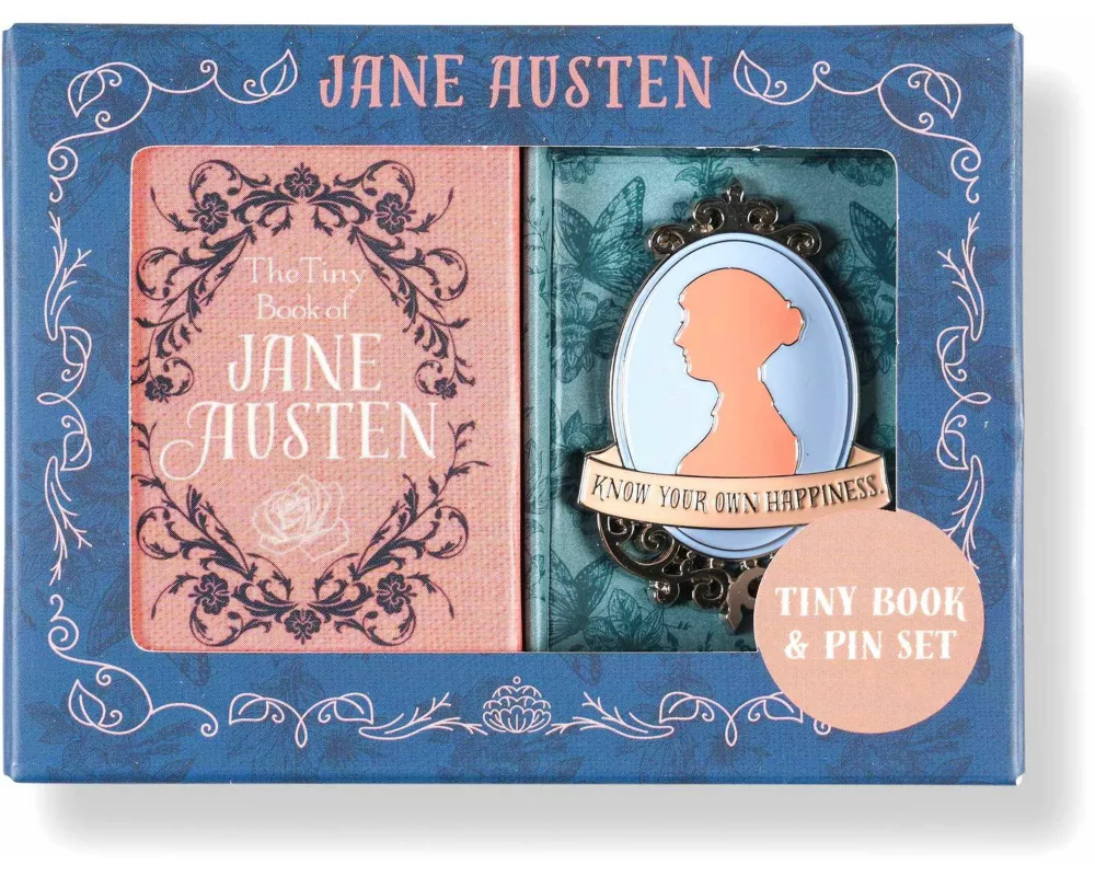 Jane Austen Tiny Book and Pin Set