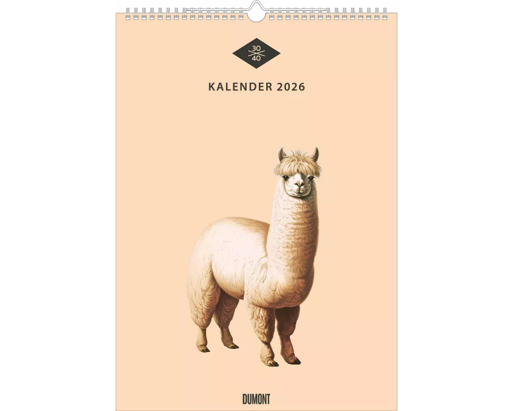 DUMONT - Menagerie 2026 – Wandkalender 30 x 42 cm – Historische Tier- & Pflanzenzeichnungen modern interpretiert für Design- und Naturfreunde