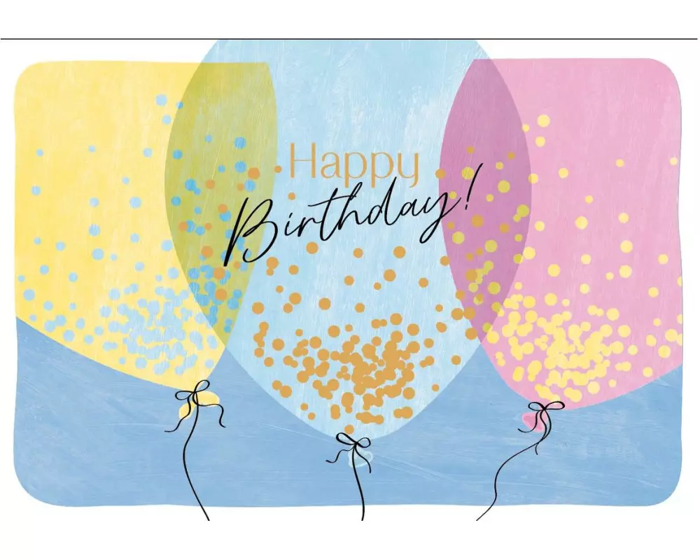 ABC Geburtstagskarte Happy Birthday B6