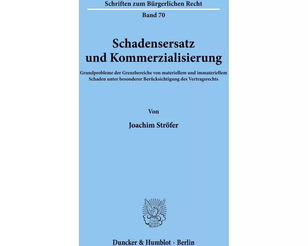 Schadensersatz und Kommerzialisierung
