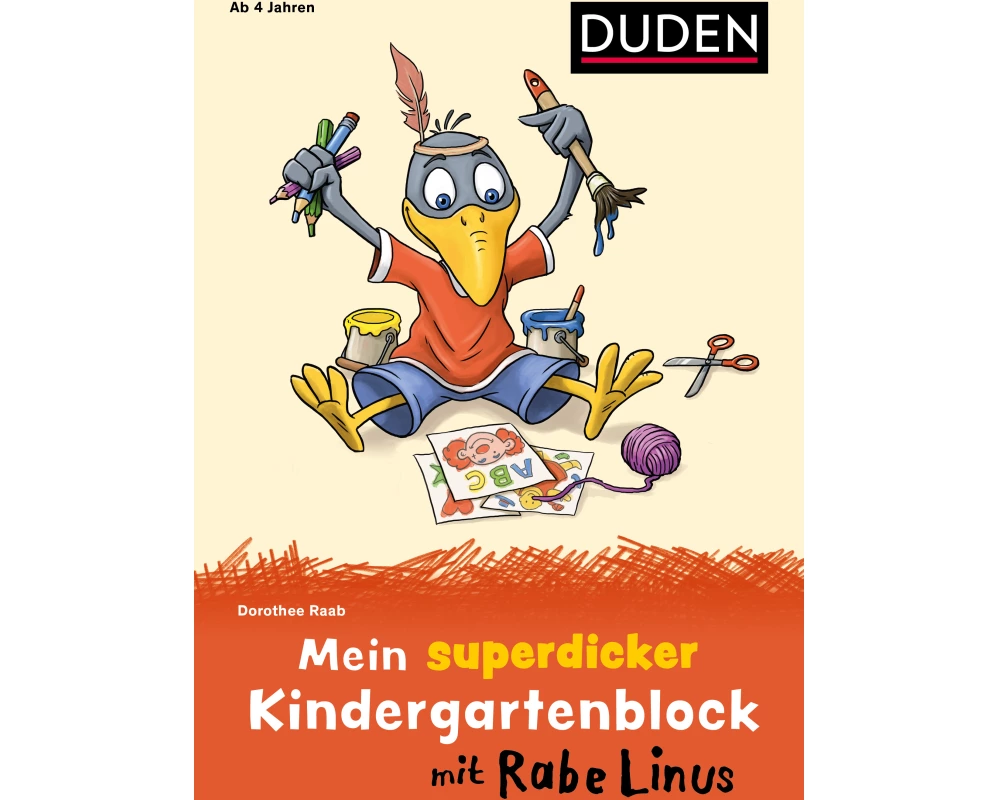 Mein superdicker Kindergartenblock mit Rabe Linus