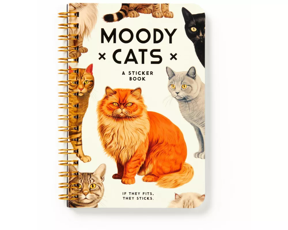 Moody Cats Sticker Book