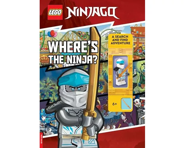 LEGO NINJAGO: Where’s the Ninja? A Search and Find Adventure (with Zane minifigure)