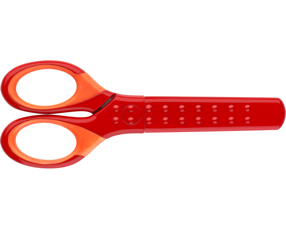 FABER-CASTELL Grip Schulschere 181550 inkl. Klingenschutz, rot