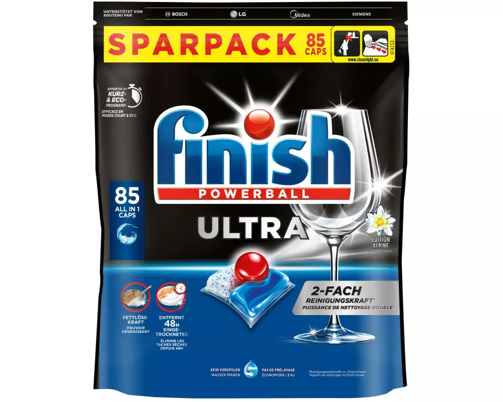Finish Maschinenspülmittel Ultra Sparpack 85 Stück