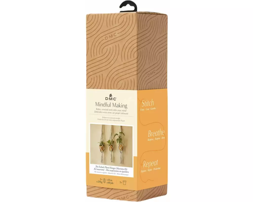 DMC Makramee-Set Mindful Making Hängepflanzen, 53 cm