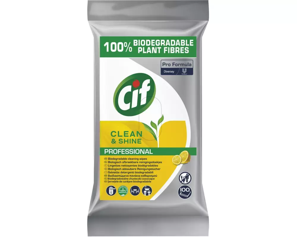 Diversey Pro Formula Cif Professional Allzweck-Reinigungstücher 100 Stück