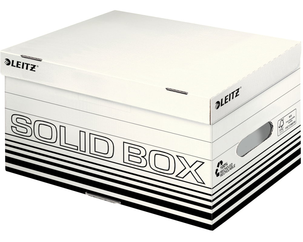 LEITZ Solid Box S 6117-00-01 weiss 265x195x370mm