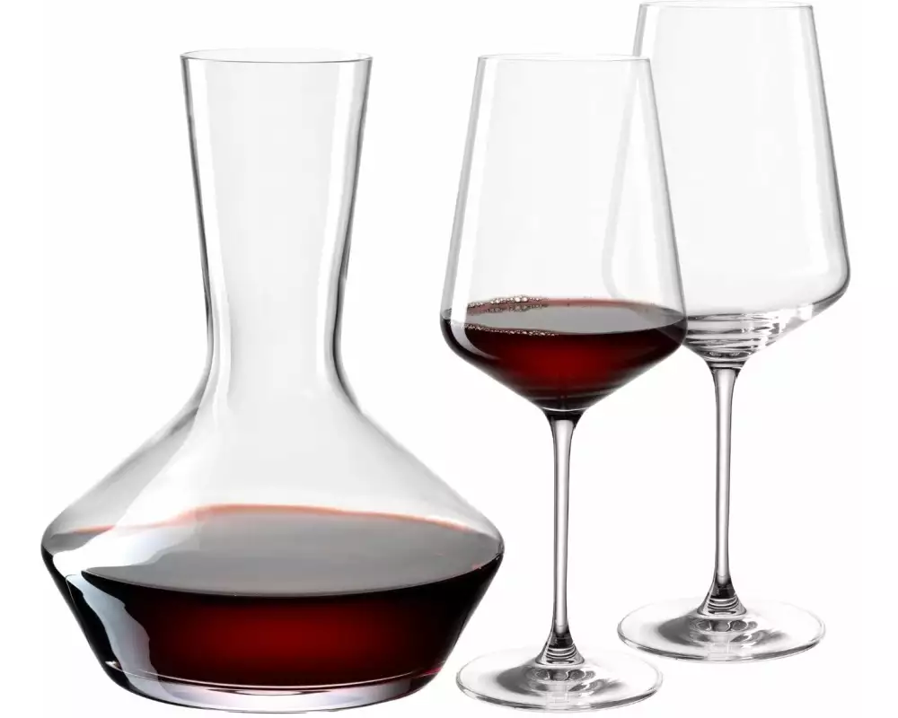 Leonardo Dekanter + Gläser Puccini 3-teilig, 0.75 l, Transparent