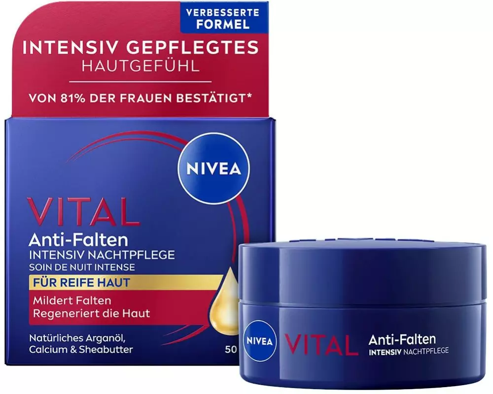 NIVEA Nachtcrème Vital Anti-Falten Intensiv 50 ml
