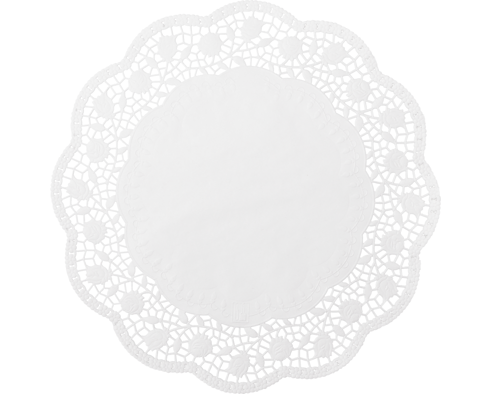 DEMMLER Tortenspitzen rund 2821100610 28cm, 6 Stück weiss