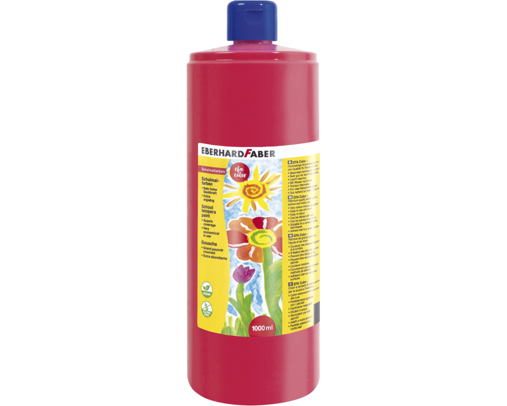 EBERHARD FABER Deckfarbe 1000ml 575026 permanent karmin