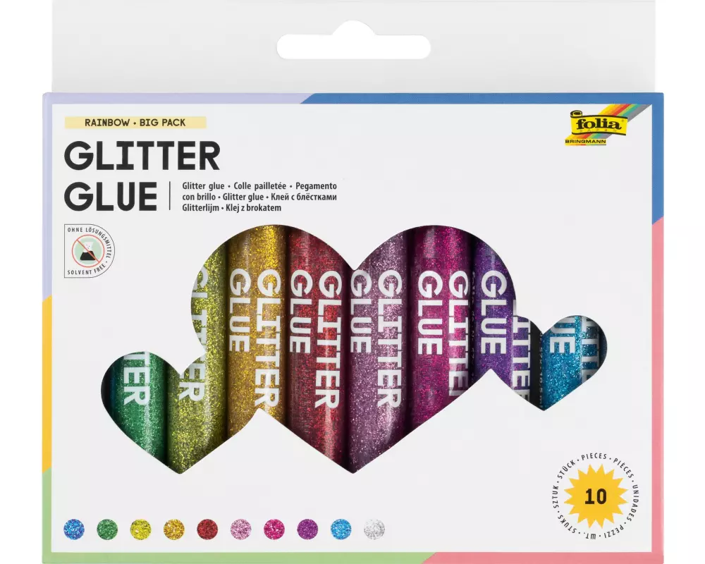 Folia Glitzerstift Glue 10 Stück