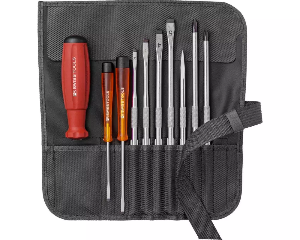PB Swiss Tools Schraubenzieher-Set PB8218 10-teilig, Schwarz