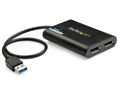 StarTech.com USB to Dual Monitor DisplayPort Adapter