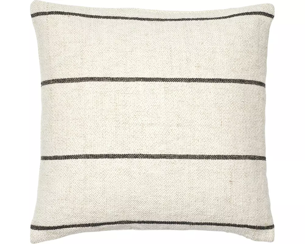 Broste Copenhagen Sigrid Baumwolle/Leinen, 1 Stück, Schwarz/Hellbeige