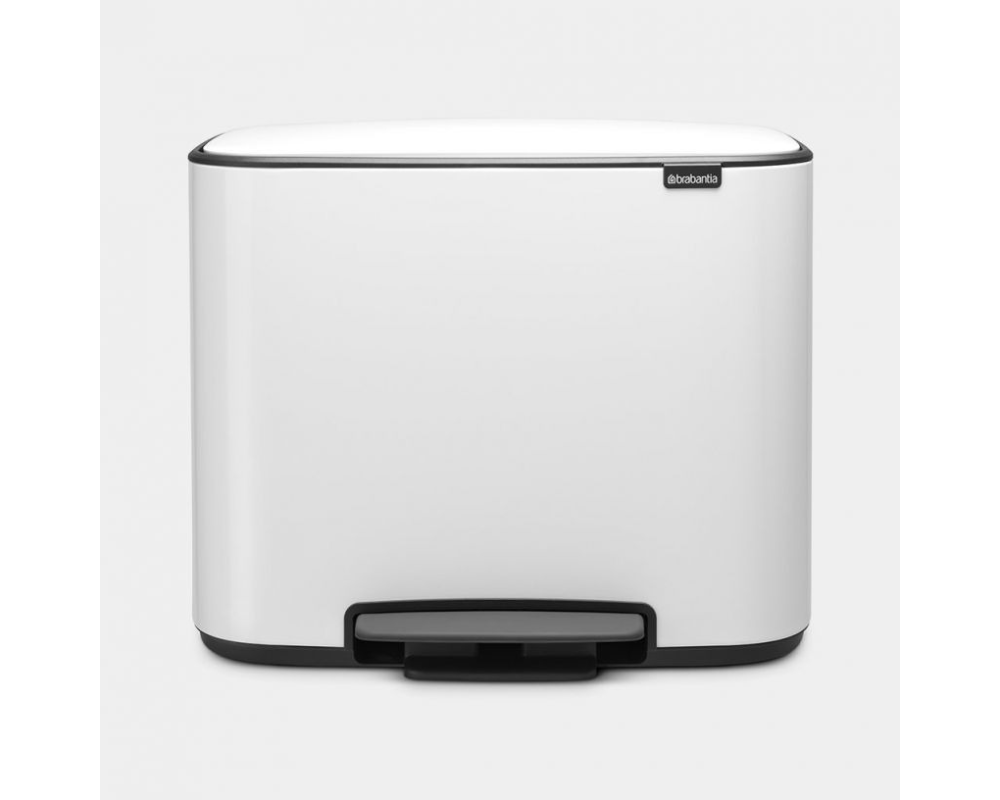 BRABANTIA Treteimer BO 121005 3x11 L weiss