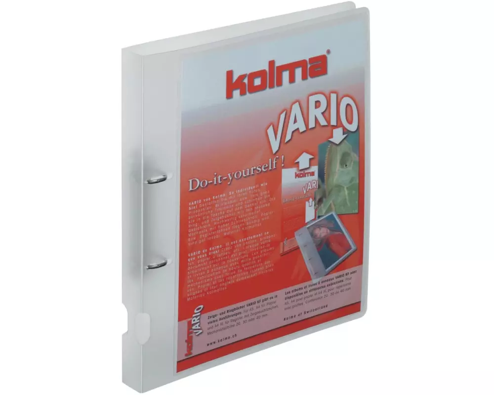 Kolma Ringbuch Vario A4 KolmaFlex 2 cm, Transparent