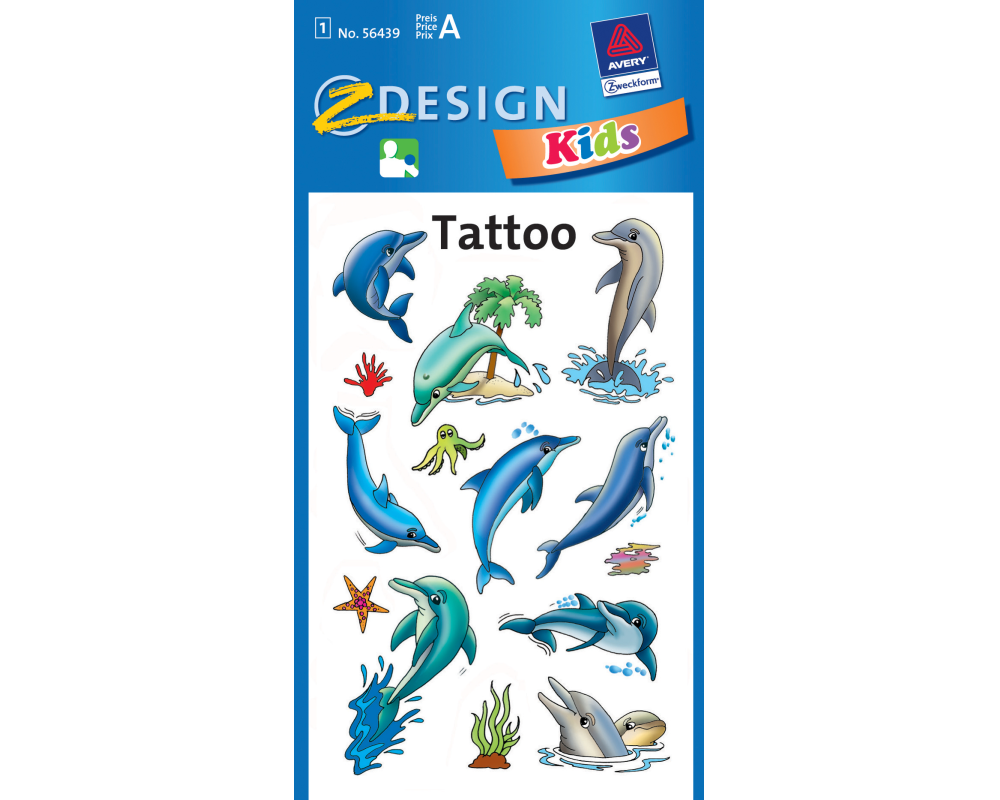 Z-DESIGN Sticker Tattoo 56439 Delfine