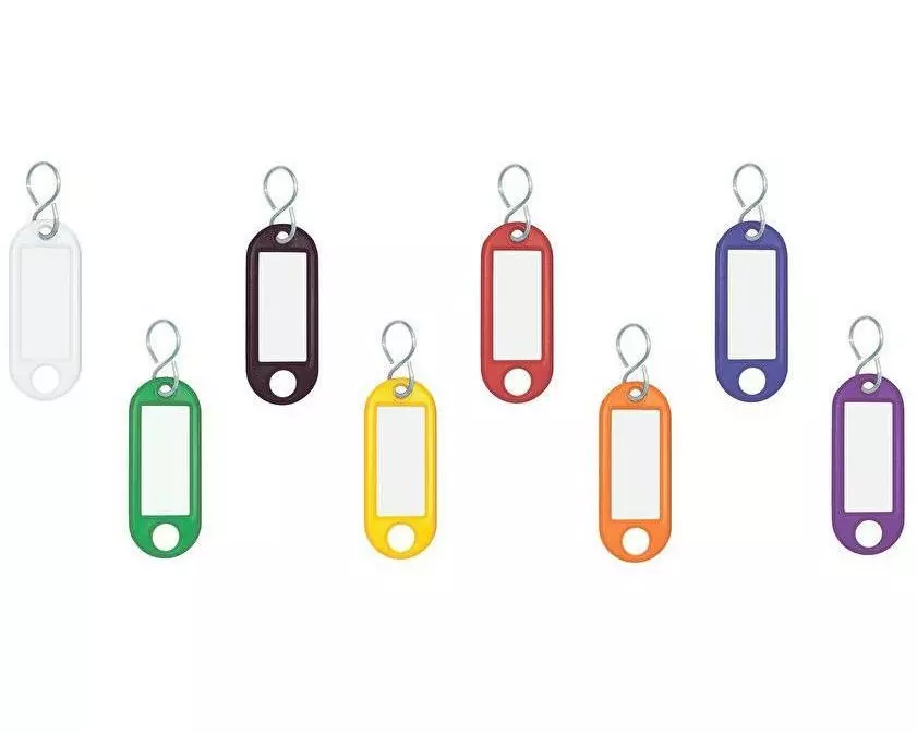 WEDO Schlüsselanhänger mit S-Haken, 100 Stück