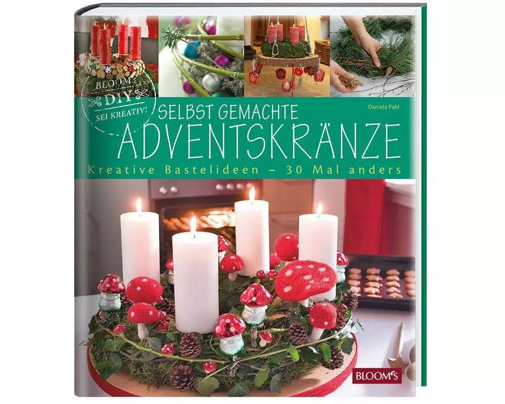 Selbst gemachte Adventskränze