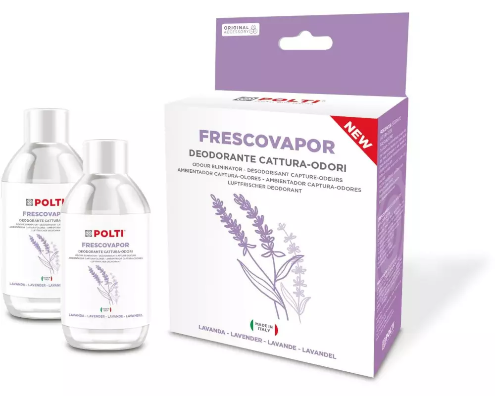 Polti Geruchsneutralisierung für Dampfbesen Lavendel, 2 x 200 ml