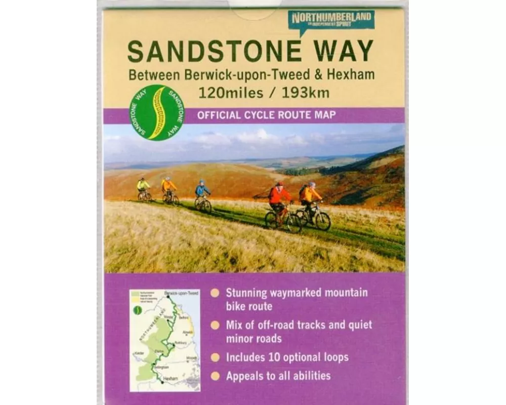 Sandstone Way Cycle Route Map - Northumberland