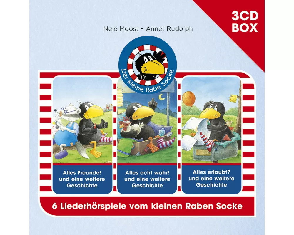 Der kleine Rabe Socke - 3-CD Hörspielbox Vol. 1