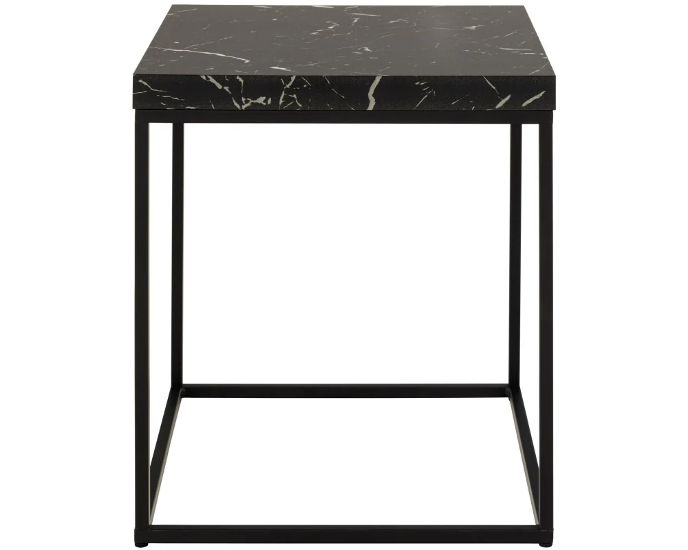 AC Design Beistelltisch Barossa 40 x 40 x 45 cm, Schwarz
