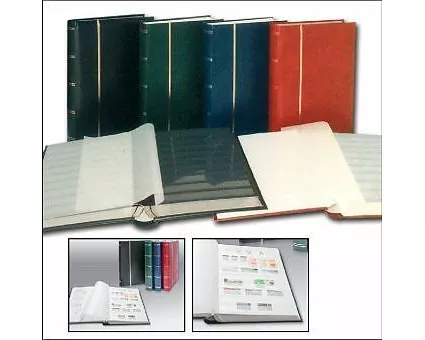 Briefmarkensammelalbum, schwarzer Einband