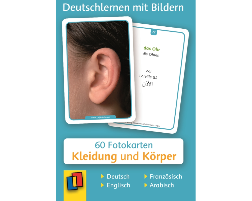 Kleidung und Körper - Deutsch, Englisch, Französisch und Arabisch