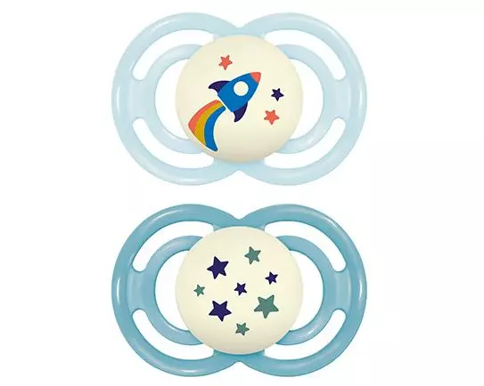 MAM Nuggi Perfect Night, 16-36m, 2 Stk., Blau