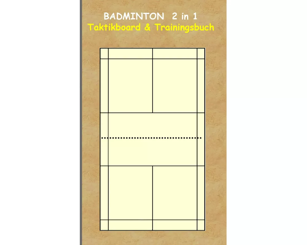 Badminton 2 in 1 Taktikboard und Trainingsbuch