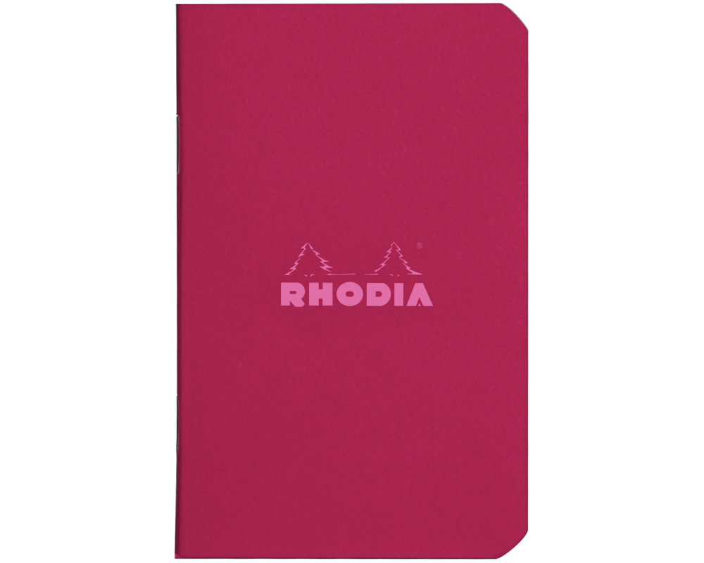 RHODIA Notizheft Couleurs A7 119107C rot, liniert 80 Blatt
