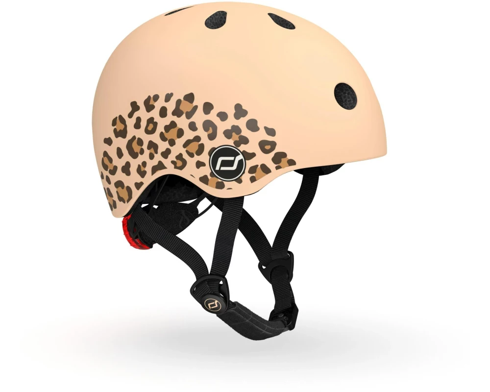Scoot and Ride Kinderhelm Leopard Beige, XXS-S