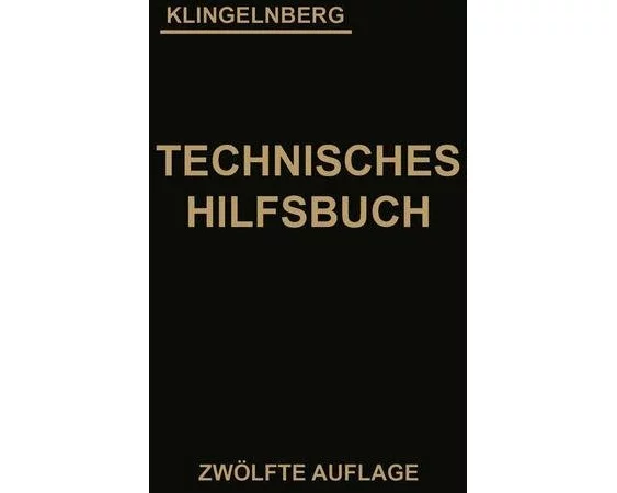 Klingelnberg Technisches Hilfsbuch