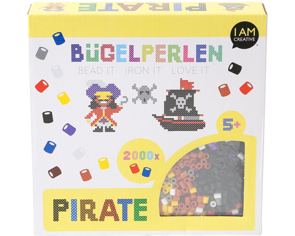I AM CREATIVE Bügelperlen Set Pirat 4012.35 2000 Stück