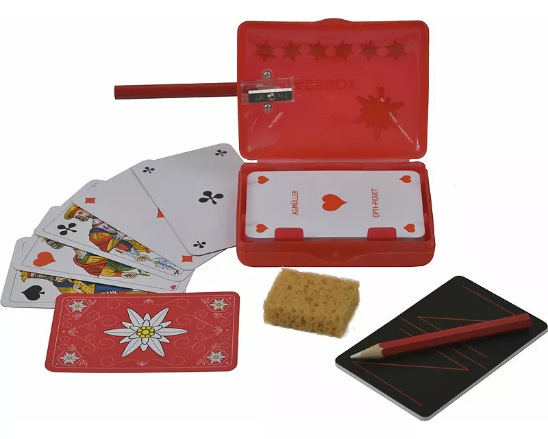 Piquet Edelweiss Jassbox rot