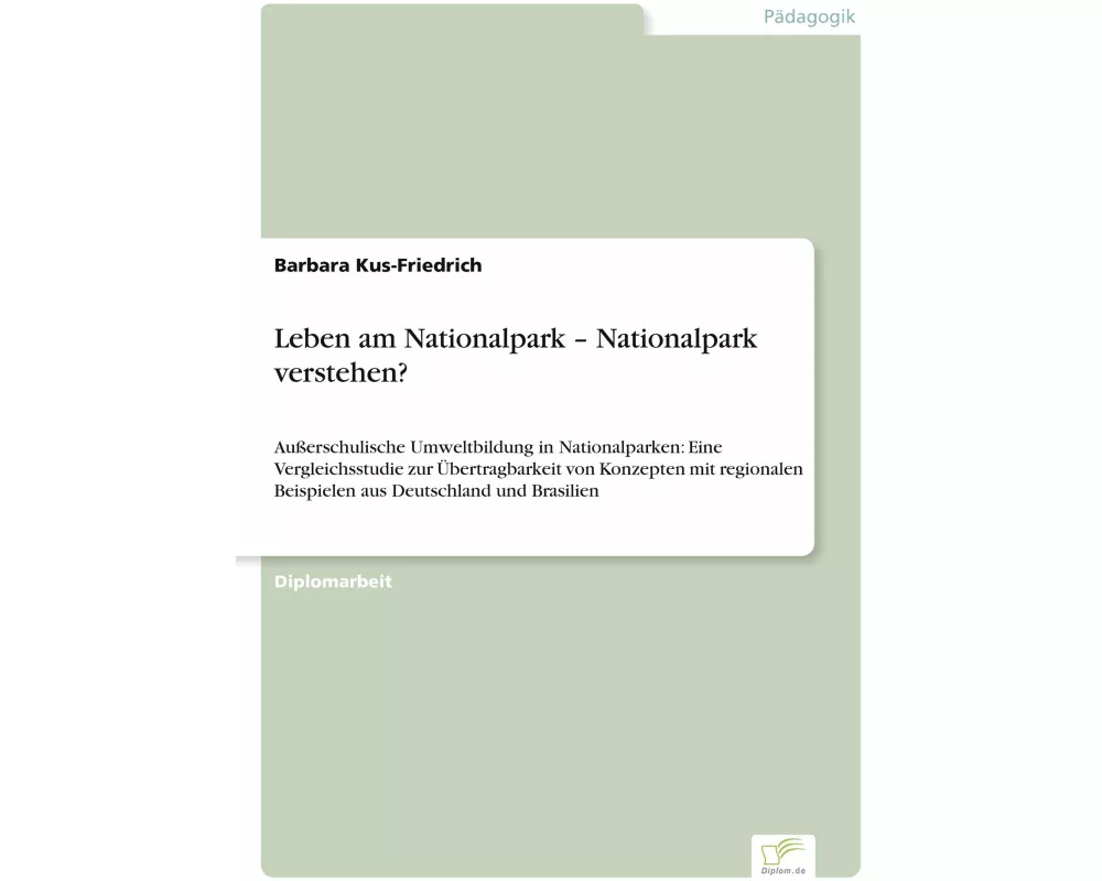 Leben am Nationalpark - Nationalpark verstehen?