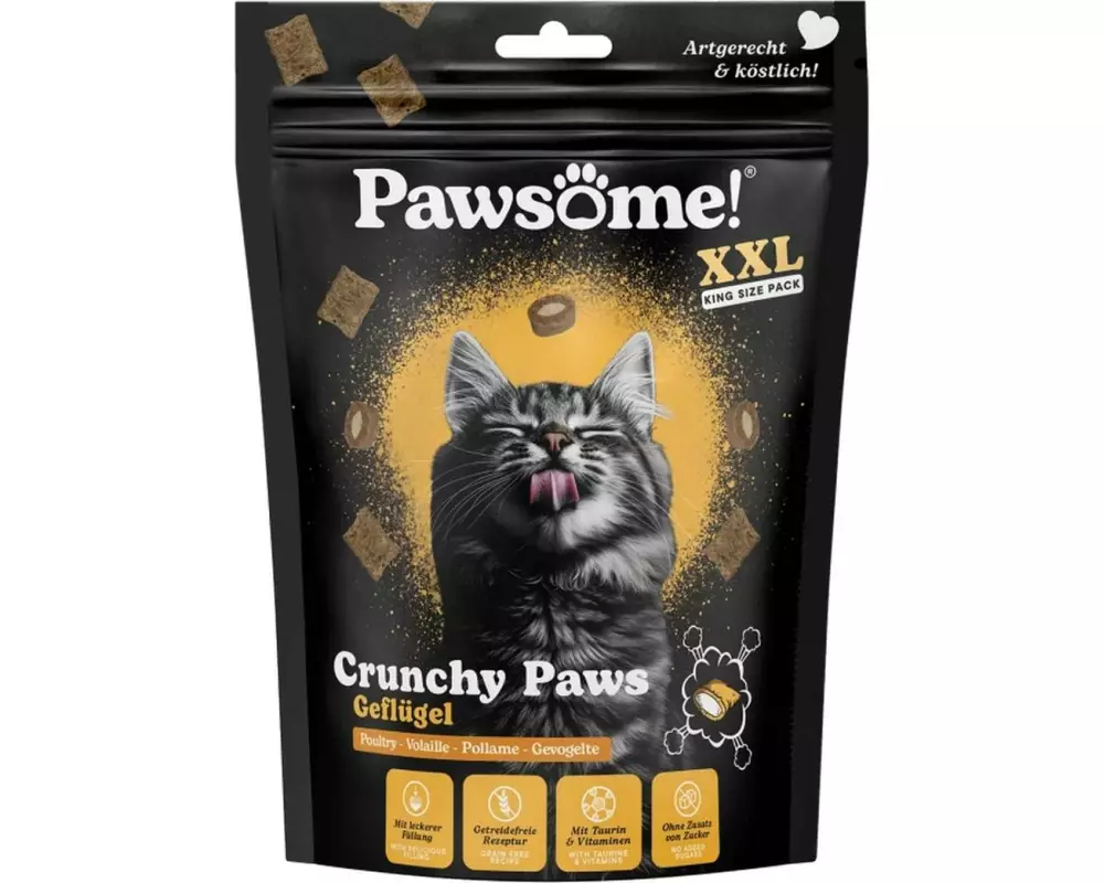 Pawsome Cat Crunchy Paws Geflügel 150 g