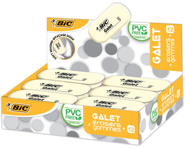 BIC Radiergummi Galet 400847720 12 Stück