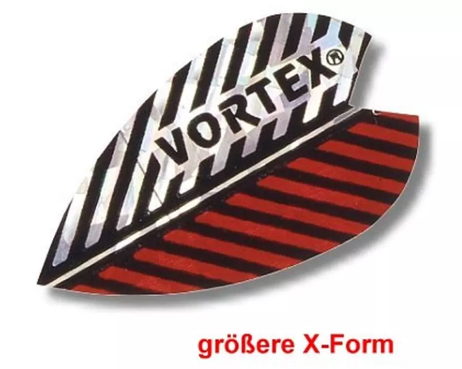 Karella Flights Vortex X 3- rot-silber , 3 Stück
