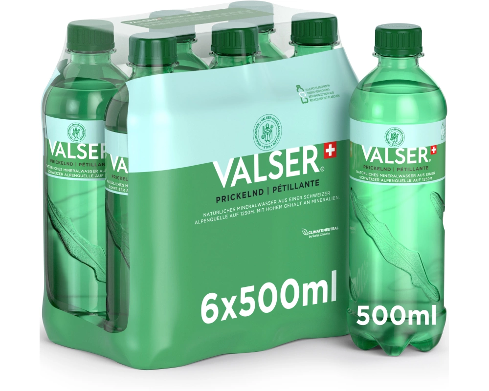 VALSER Prickelnd Pet 129400000233 50 cl, 6 Stk.
