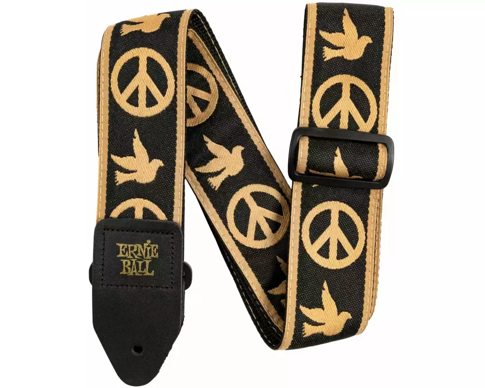 Ernie Ball Gitarrengurt Jacquard Peace Love Dove