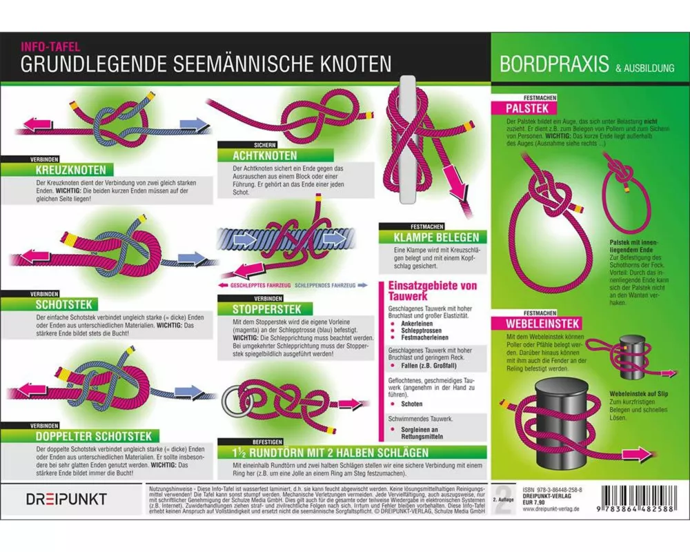 Grundlegende seemännische Knoten