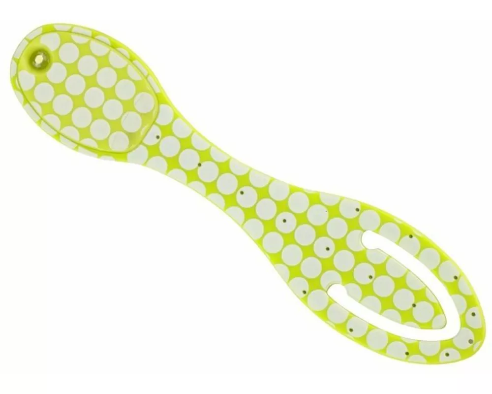 Flexilight Leselicht (Green Dots) - hellgrün - 2 in 1 Leselampe & Lesezeichen - LED Leselicht - Geschenk für Leser, Buchliebhaber - Deutsche Ausgabe