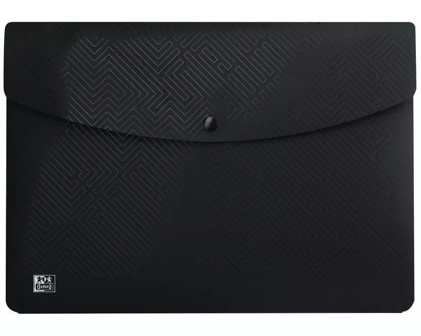 Oxford Dokumentenmappe Sichtcouvert A4, Schwarz