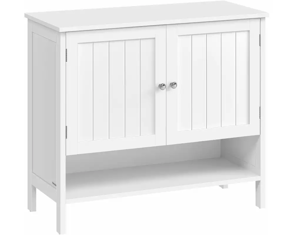 VASAGLE Schuhschrank Landhausstil 80 x 70 cm, Weiss