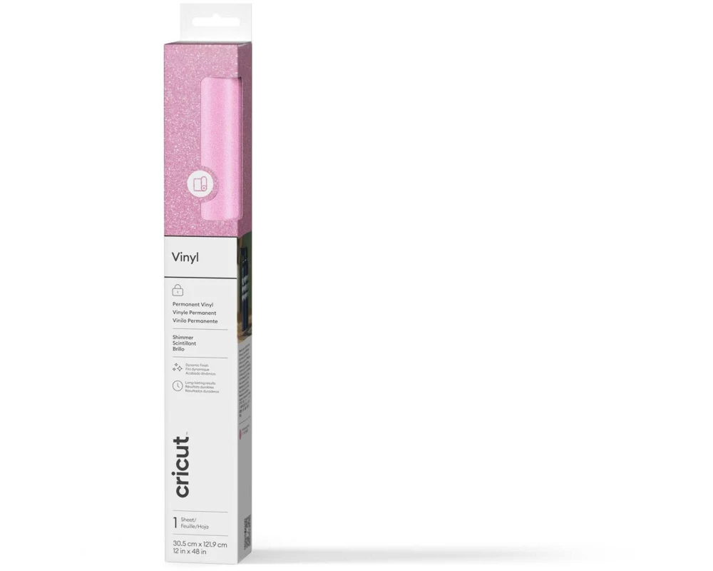 Cricut Vinylfolie Permanent Glanz 30.5 x 122 cm, 1 Stück, Pink